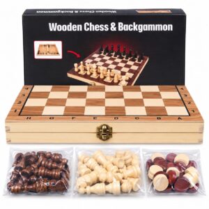 Wooden Chess & Backgammon