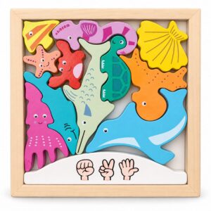 Wooden Sea Animals Puzzle