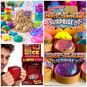 Slime, Sand, Playdough, Squishes